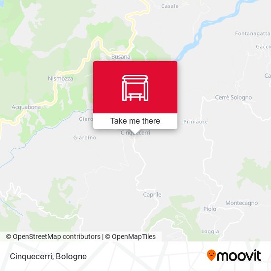 Cinquecerri map