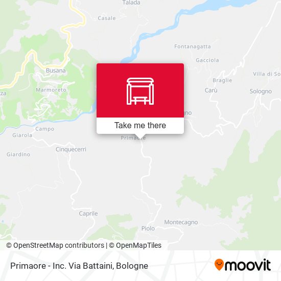 Primaore - Inc. Via Battaini map