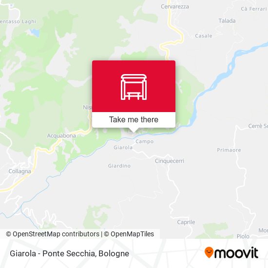 Giarola - Ponte Secchia map
