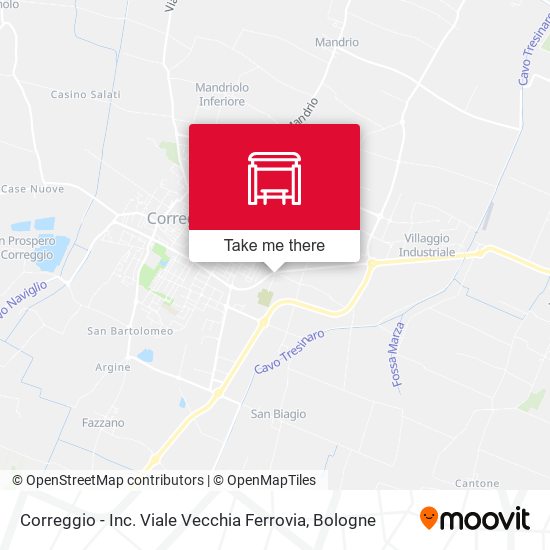 Correggio - Inc. Viale Vecchia Ferrovia map