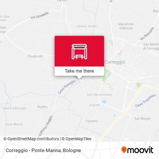 Correggio - Ponte Marina map