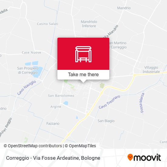 Correggio - Via Fosse Ardeatine map