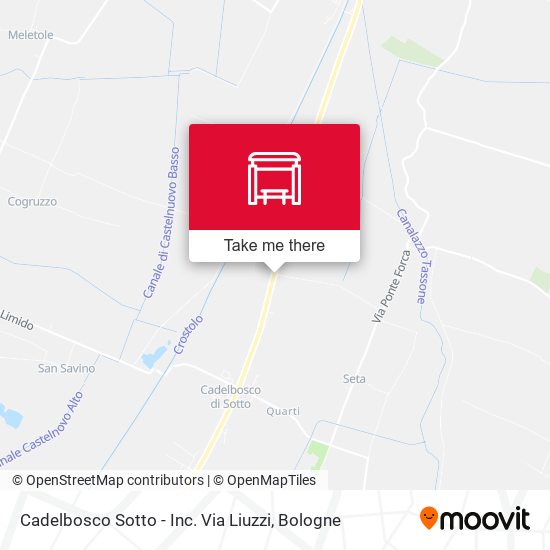 Cadelbosco Sotto - Inc. Via Liuzzi map