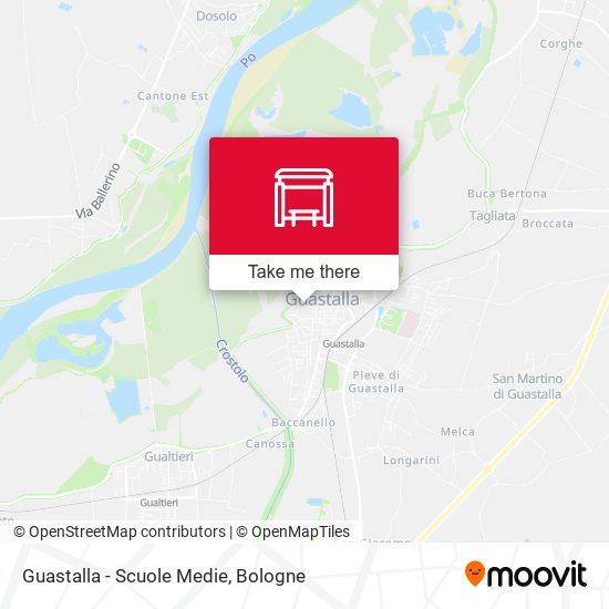 Guastalla - Scuole Medie map