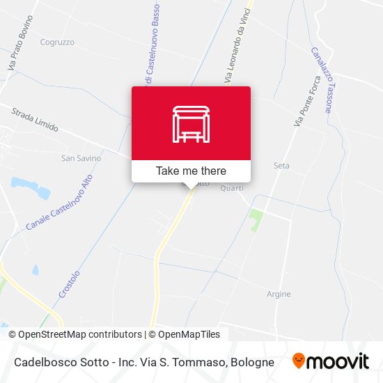Cadelbosco Sotto - Inc. Via S. Tommaso map