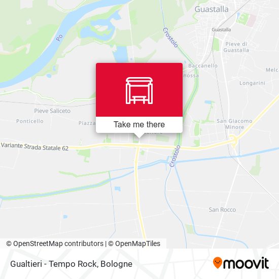 Gualtieri - Tempo Rock map