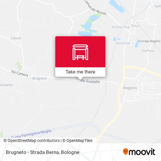 Brugneto - Strada Berna map