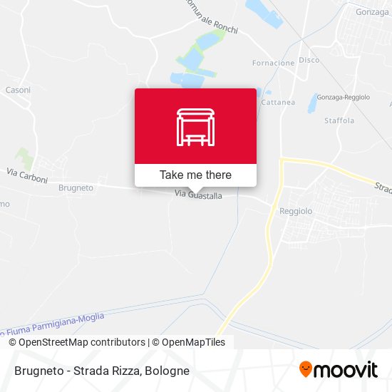 Brugneto - Strada Rizza map