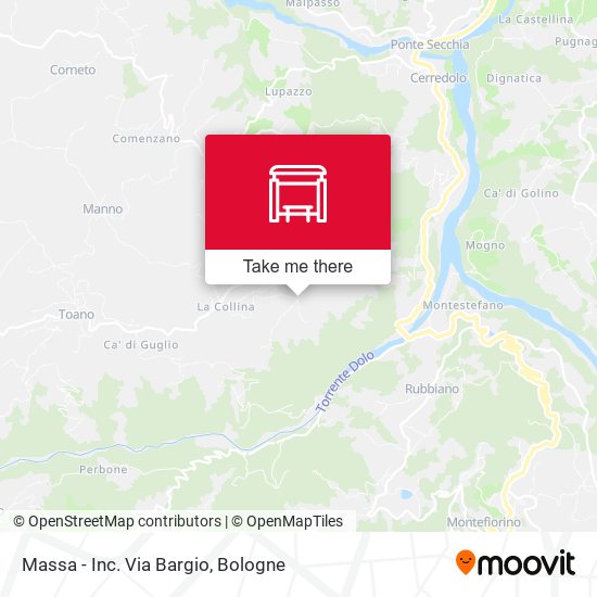 Massa - Inc. Via Bargio map