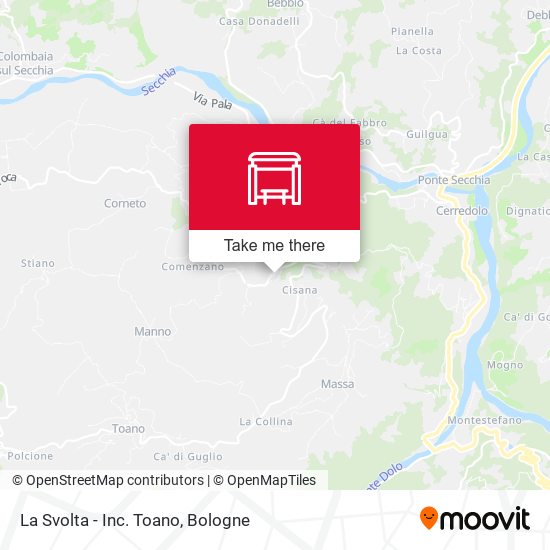 La Svolta - Inc. Toano map