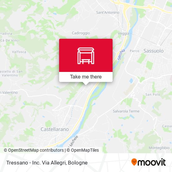Tressano - Inc. Via Allegri map