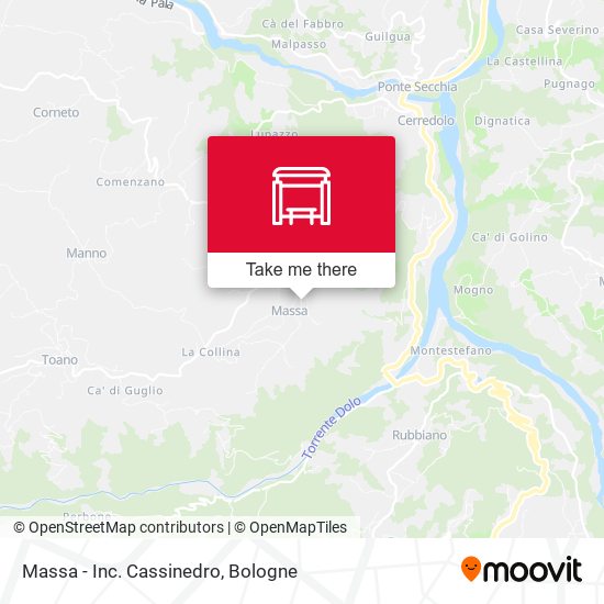 Massa - Inc. Cassinedro map