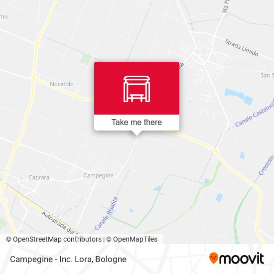 Campegine - Inc. Lora map