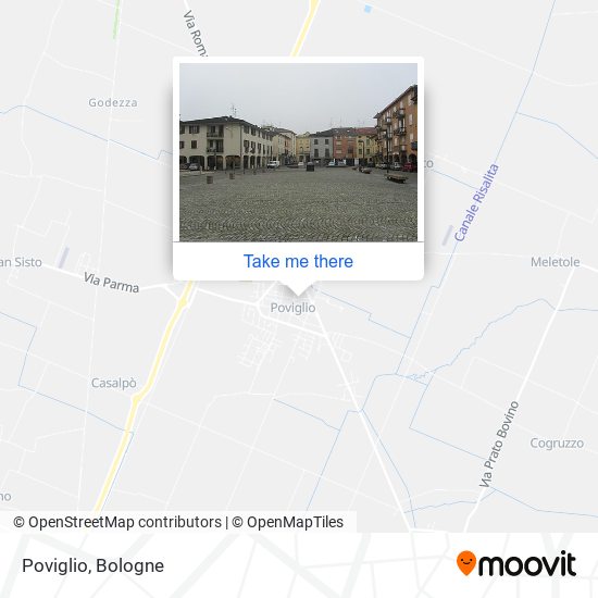 Poviglio map