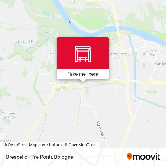 Brescello - Tre Ponti map