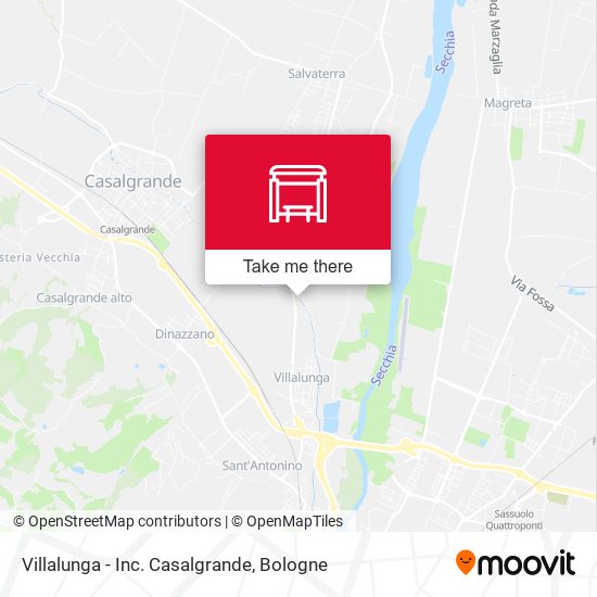 Villalunga - Inc. Casalgrande map