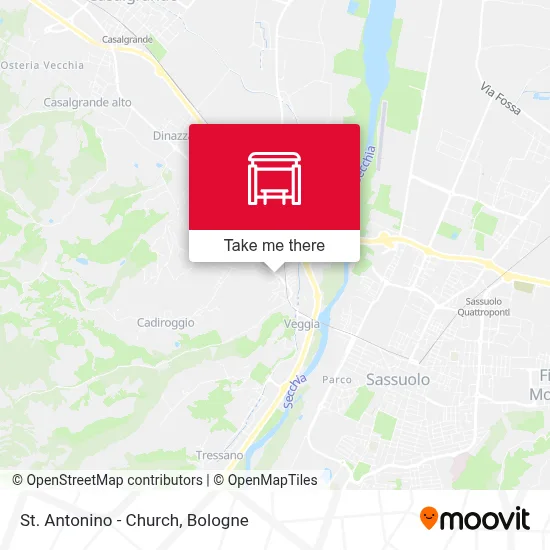 St. Antonino - Church map