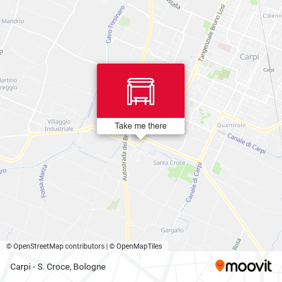 Carpi - S. Croce map