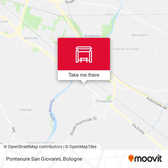 Pontenure San Giovanni map