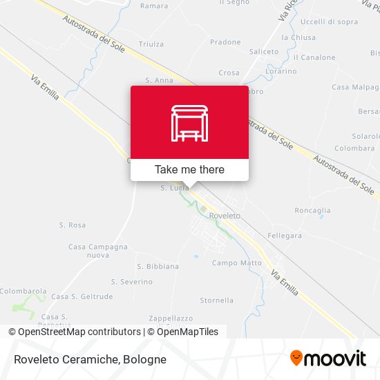 Roveleto Ceramiche map