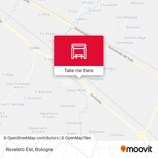 Roveleto Est map