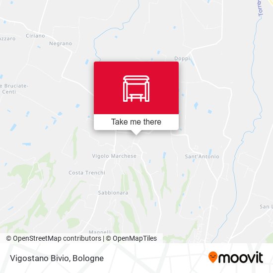Vigostano Bivio map