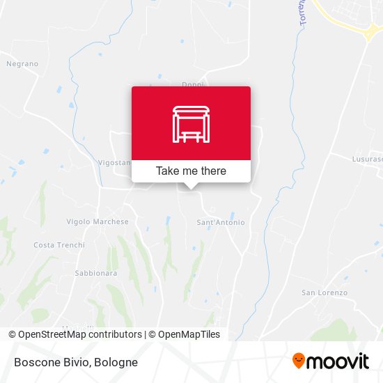 Boscone Bivio map