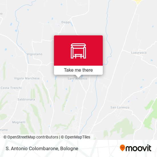 S. Antonio Colombarone map
