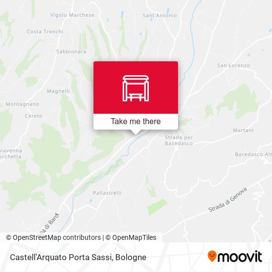 Castell'Arquato Porta Sassi map