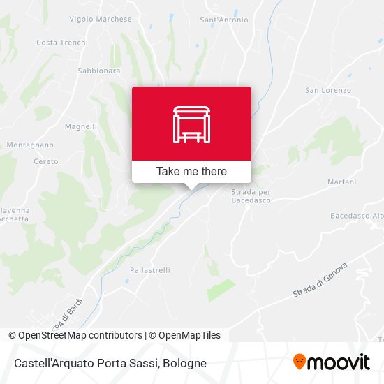 Castell'Arquato Porta Sassi map