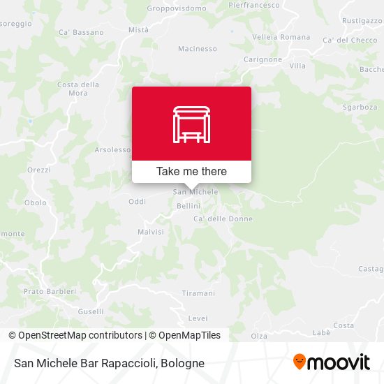 San Michele Bar Rapaccioli map