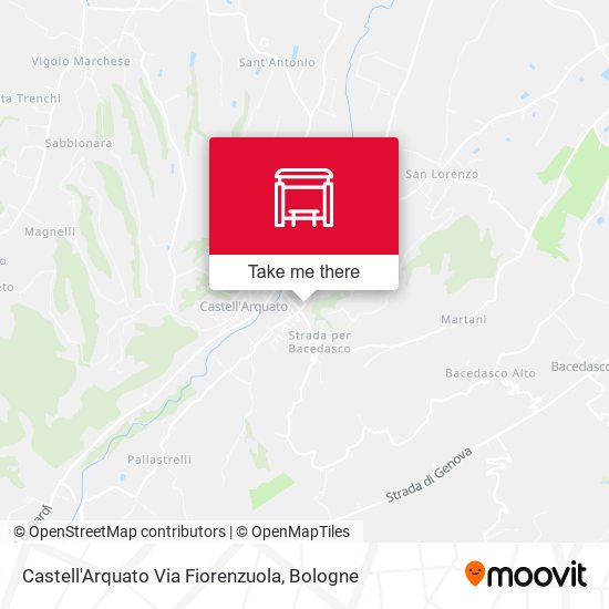 Castell'Arquato Via Fiorenzuola map