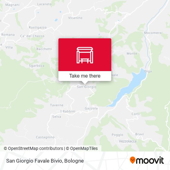 San Giorgio Favale Bivio map