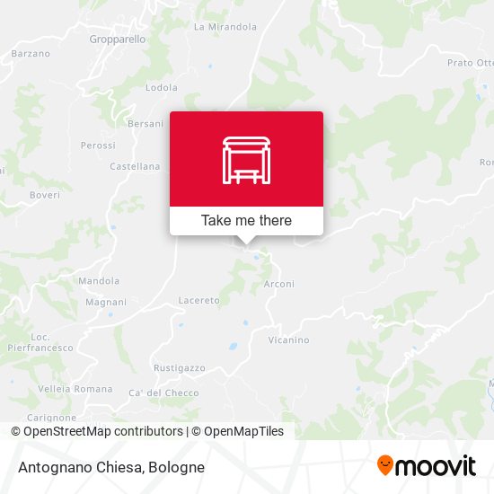 Antognano Chiesa map