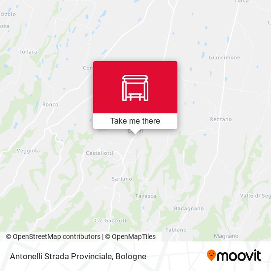 Antonelli Strada Provinciale map
