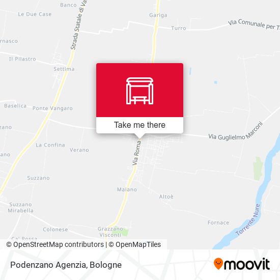 Podenzano Agenzia map