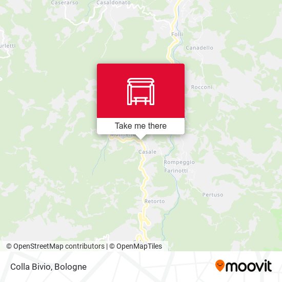 Colla Bivio map
