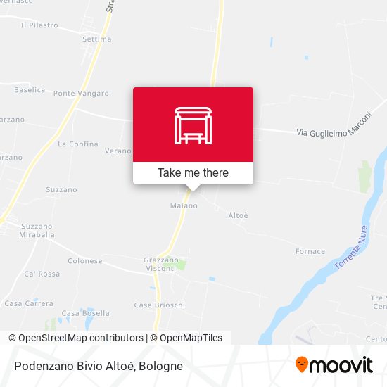 Podenzano Bivio Altoé map