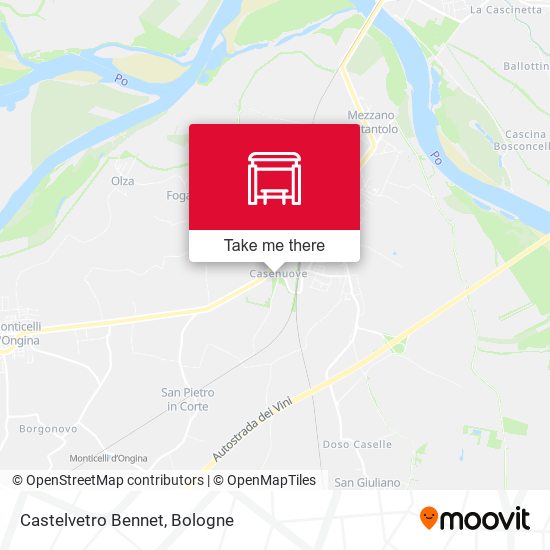 Castelvetro Bennet map