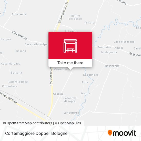 Cortemaggiore Doppel map