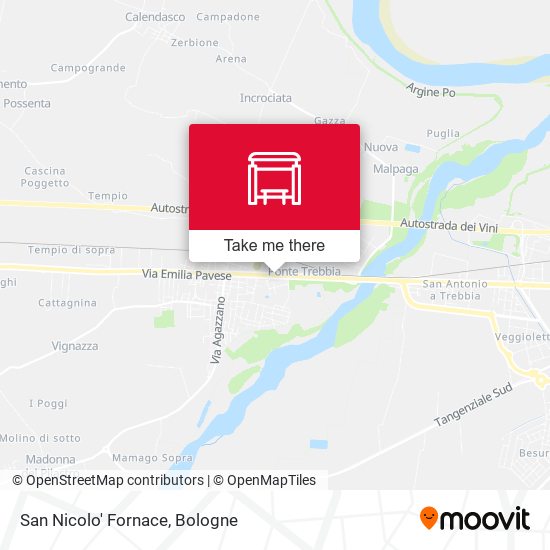 San Nicolo' Fornace map