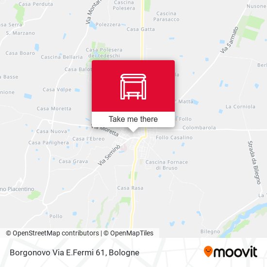 Borgonovo Via E.Fermi 61 map
