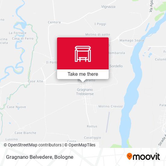 Gragnano Belvedere map