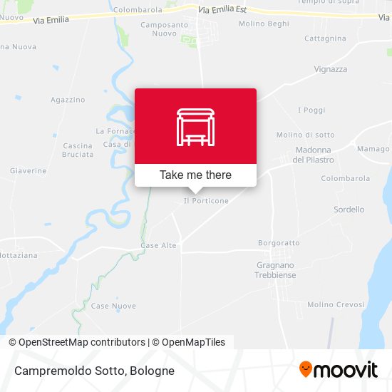 Campremoldo Sotto map
