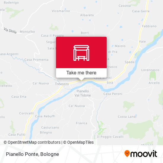 Pianello Ponte map
