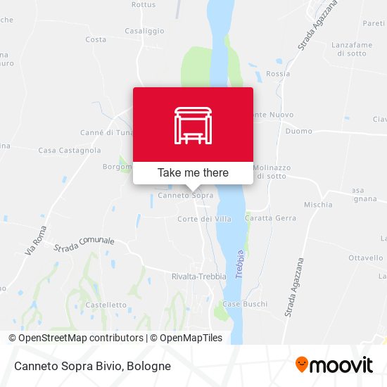 Canneto Sopra Bivio map