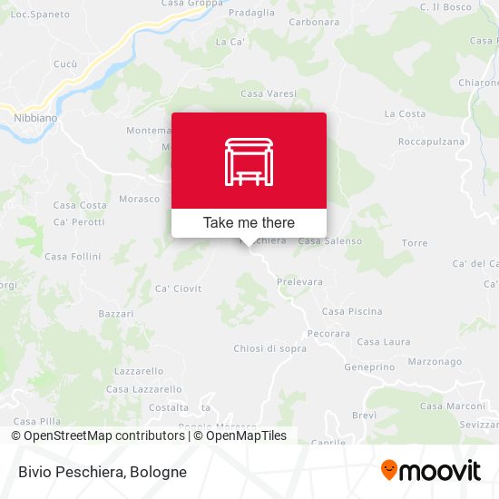 Bivio Peschiera map