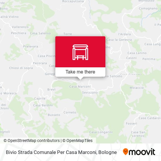 Bivio Strada Comunale Per Casa Marconi map