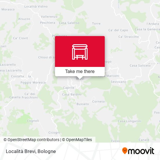 Località Brevi map