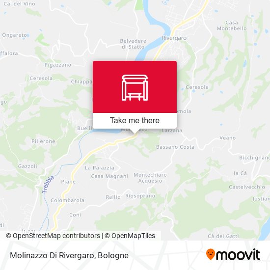 Molinazzo Di Rivergaro map